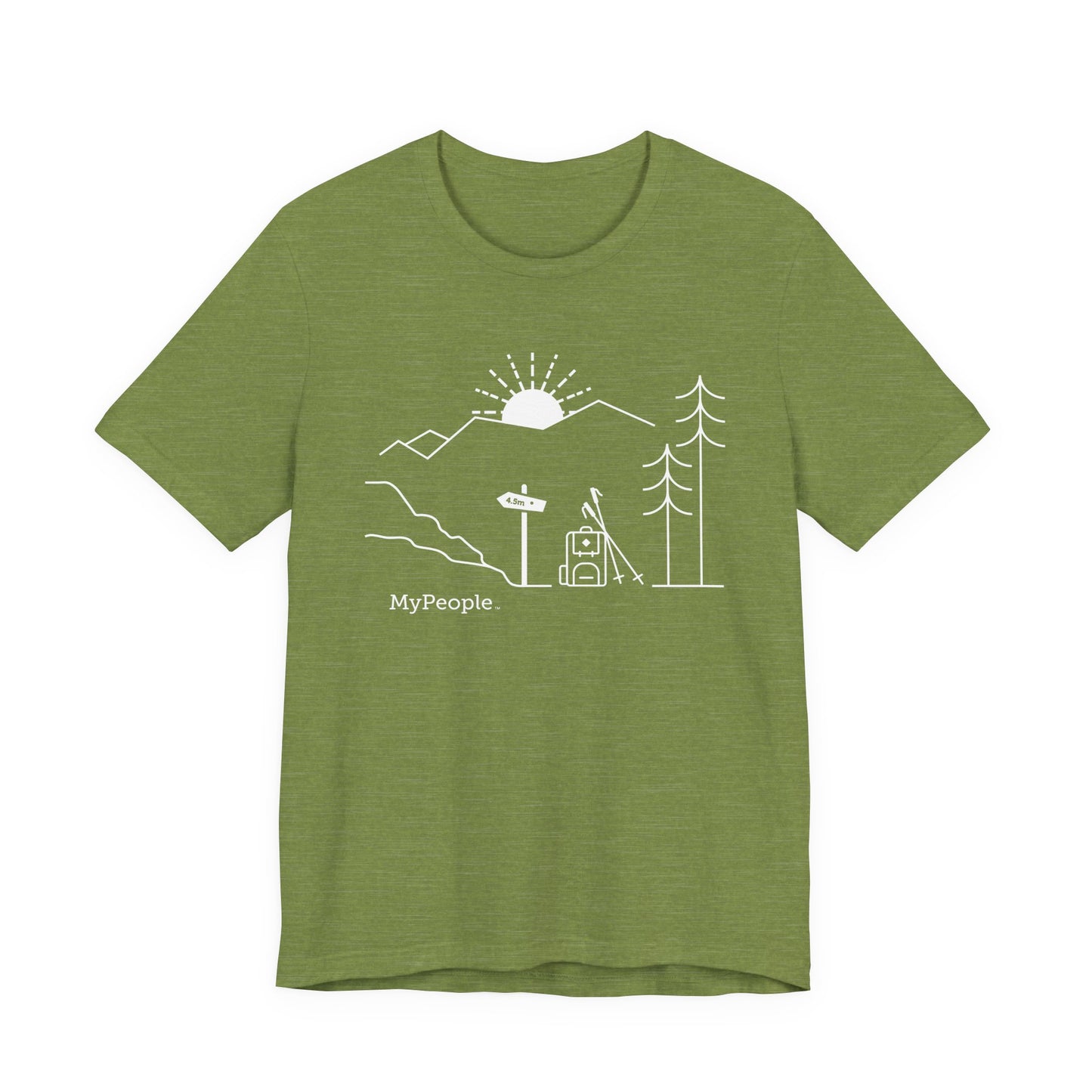 MyPeople Hiking Tee - Unisex Jersey Short Sleeve Shirt