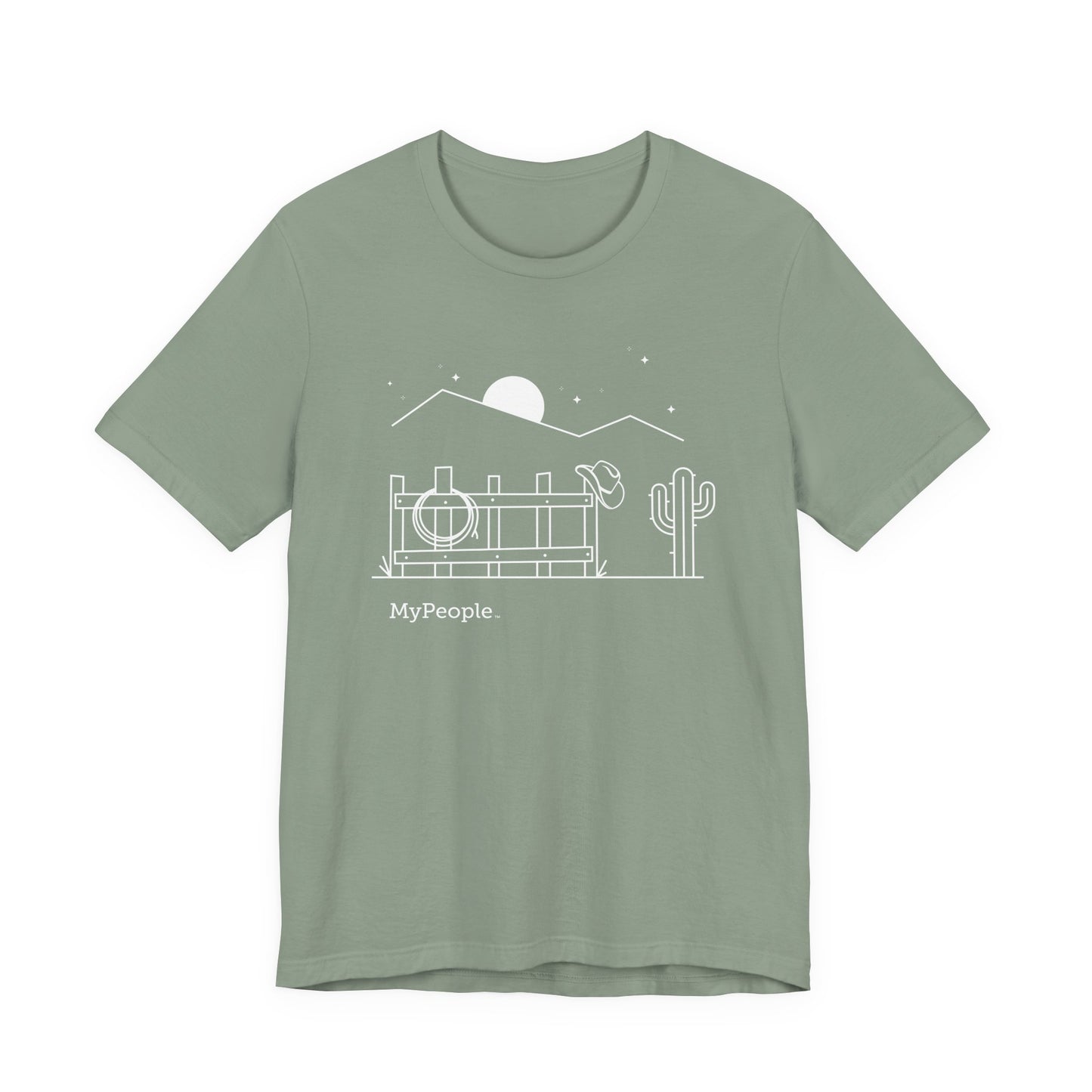 MyPeople Cowboy Tee - Unisex Jersey Short Sleeve Shirt