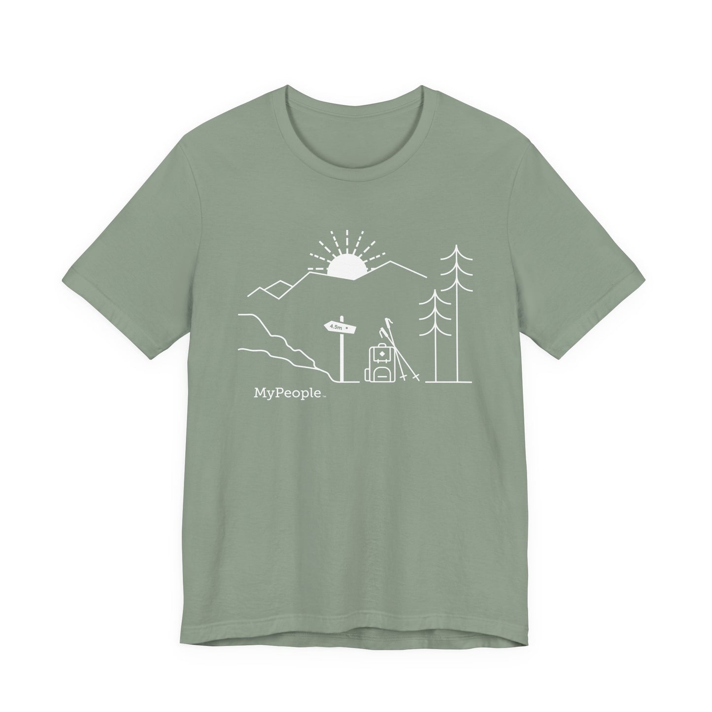 MyPeople Hiking Tee - Unisex Jersey Short Sleeve Shirt