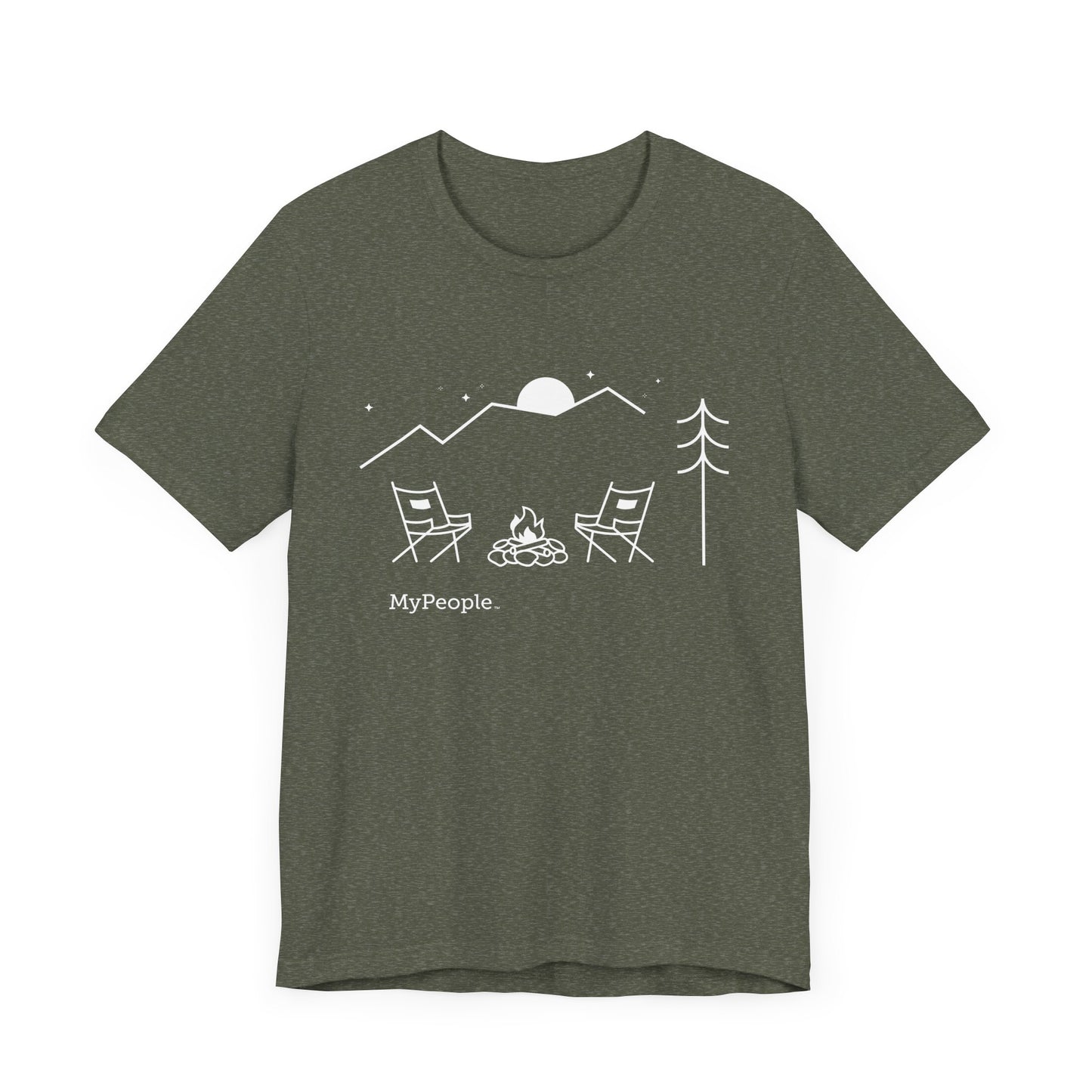 MyPeople Campfire Tee - Unisex Jersey Short Sleeve Shirt