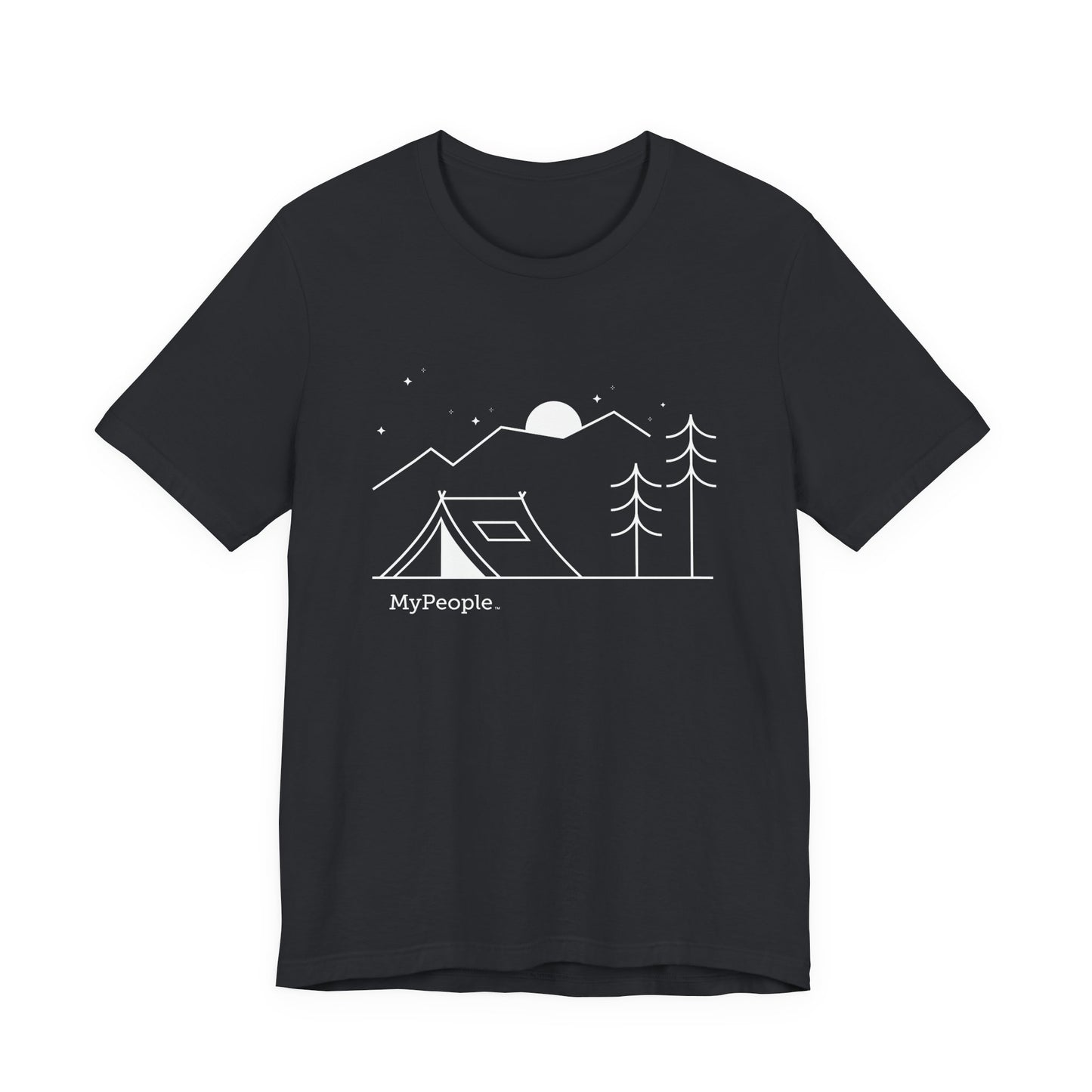 MyPeople Tent Camping Tee - Unisex Jersey Short Sleeve Shirt