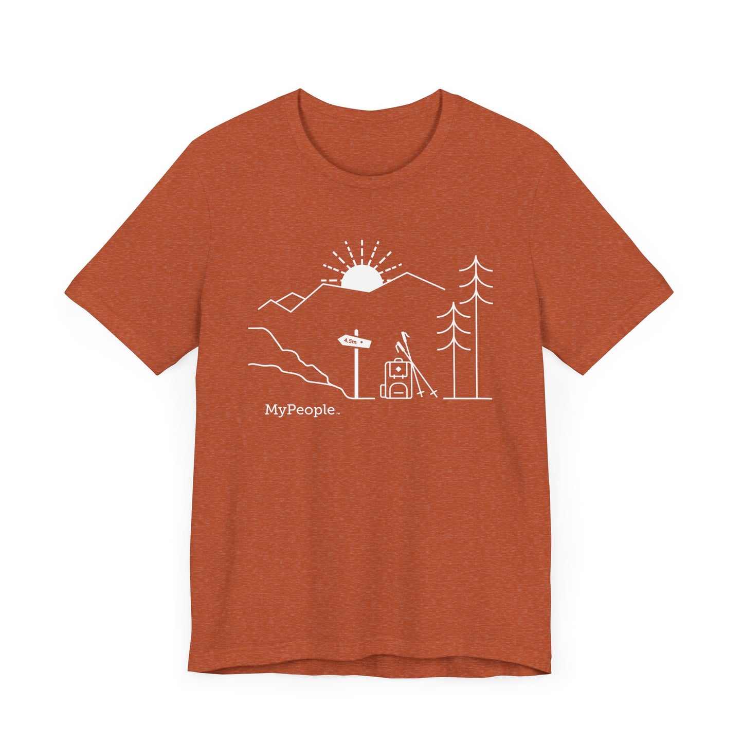 MyPeople Hiking Tee - Unisex Jersey Short Sleeve Shirt