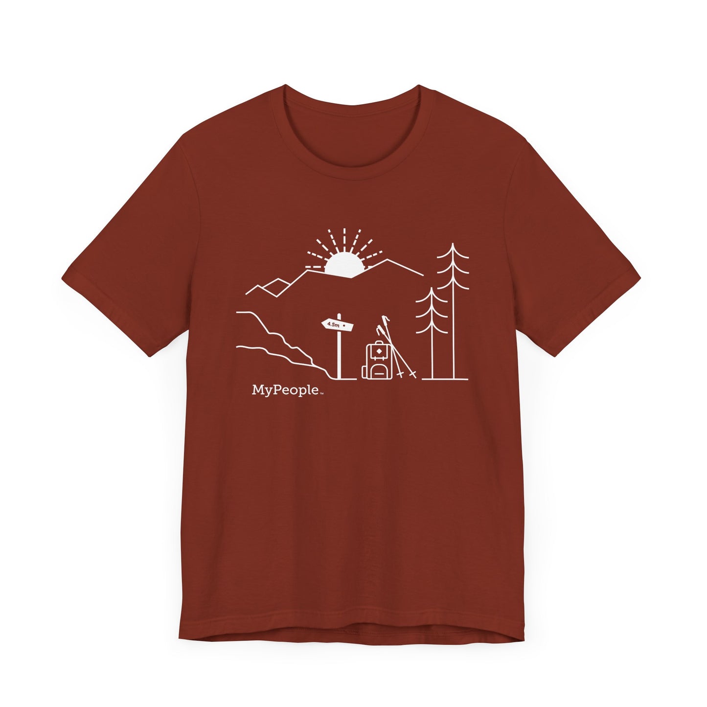MyPeople Hiking Tee - Unisex Jersey Short Sleeve Shirt