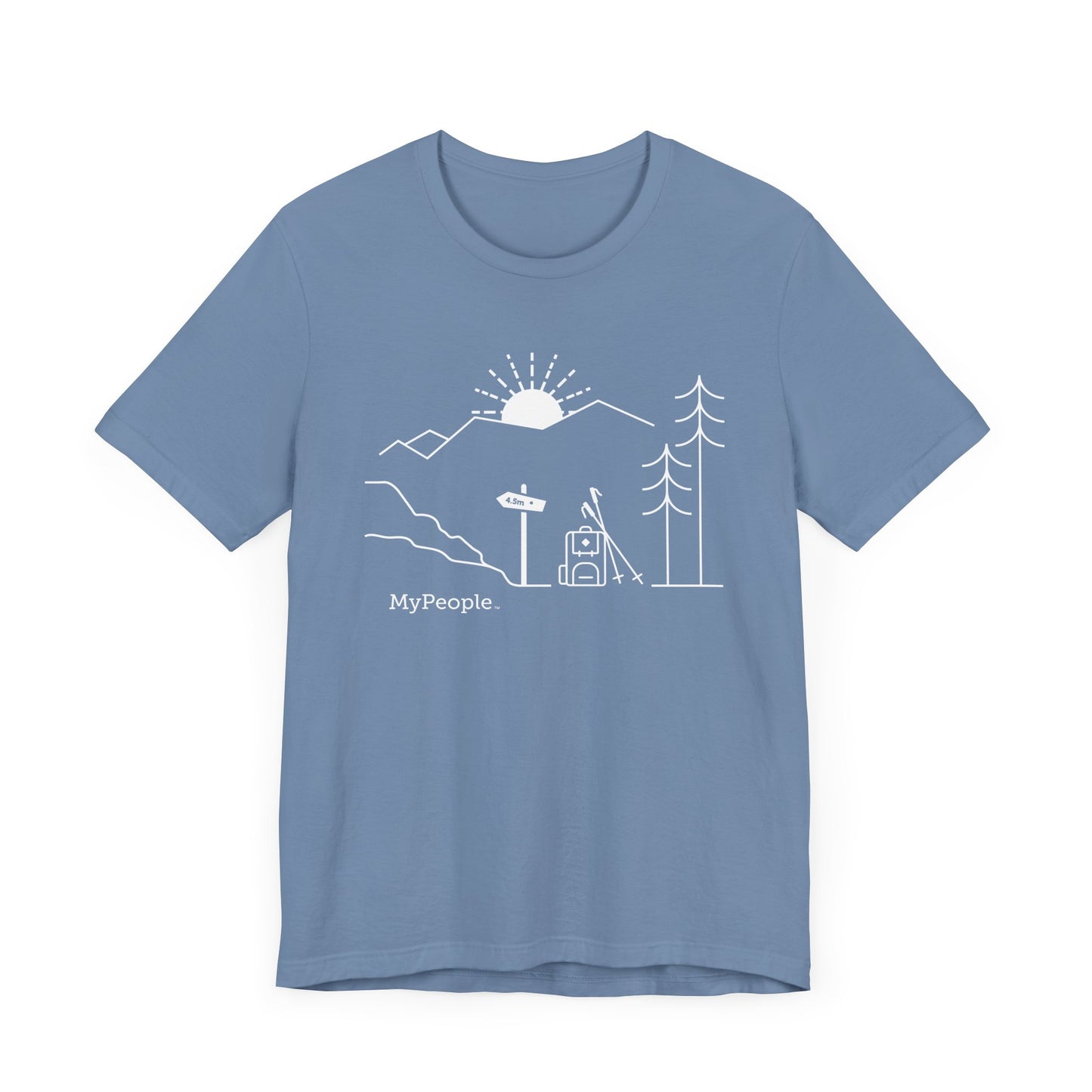 MyPeople Hiking Tee - Unisex Jersey Short Sleeve Shirt