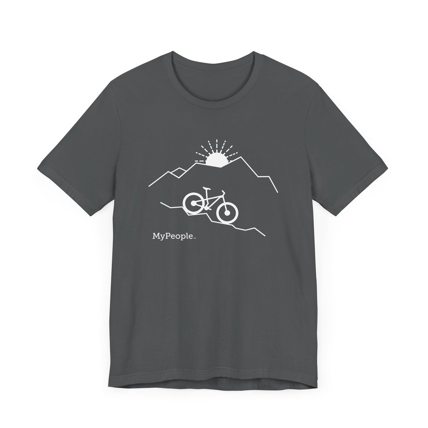 MyPeople Mountain Biking Tee - Unisex Jersey Short Sleeve Shirt