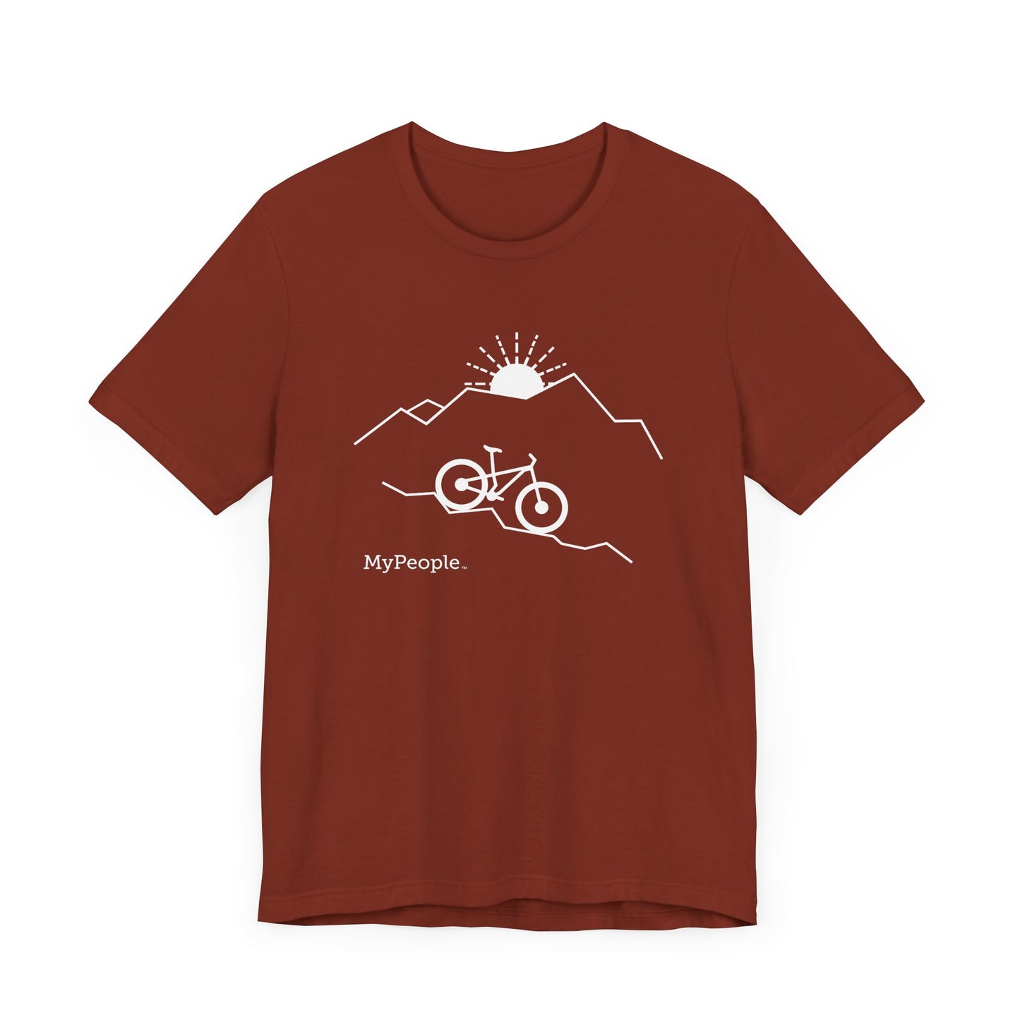 MyPeople Mountain Biking Tee - Unisex Jersey Short Sleeve Shirt