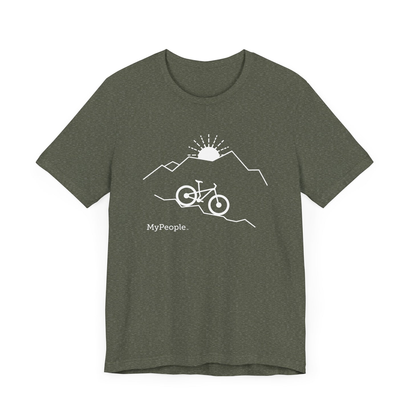 MyPeople Mountain Biking Tee - Unisex Jersey Short Sleeve Shirt