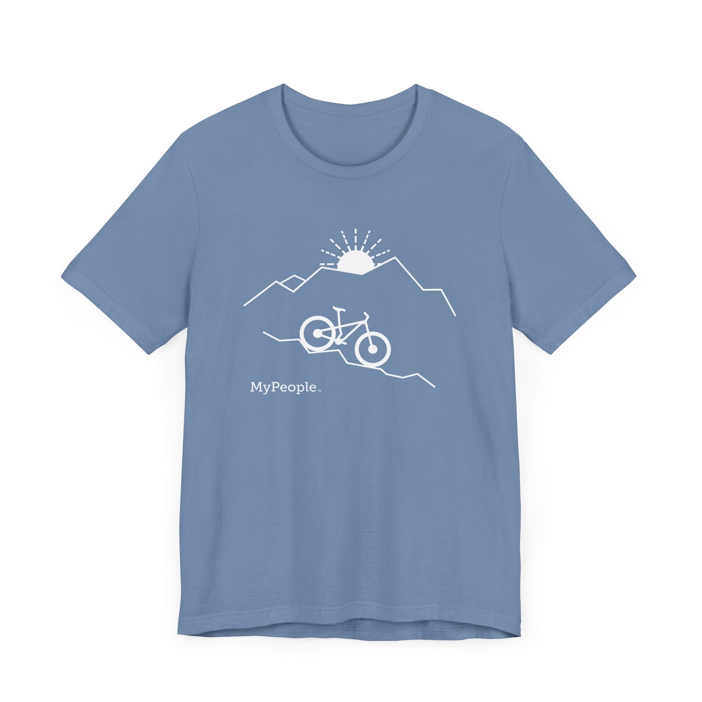 MyPeople Mountain Biking Tee - Unisex Jersey Short Sleeve Shirt