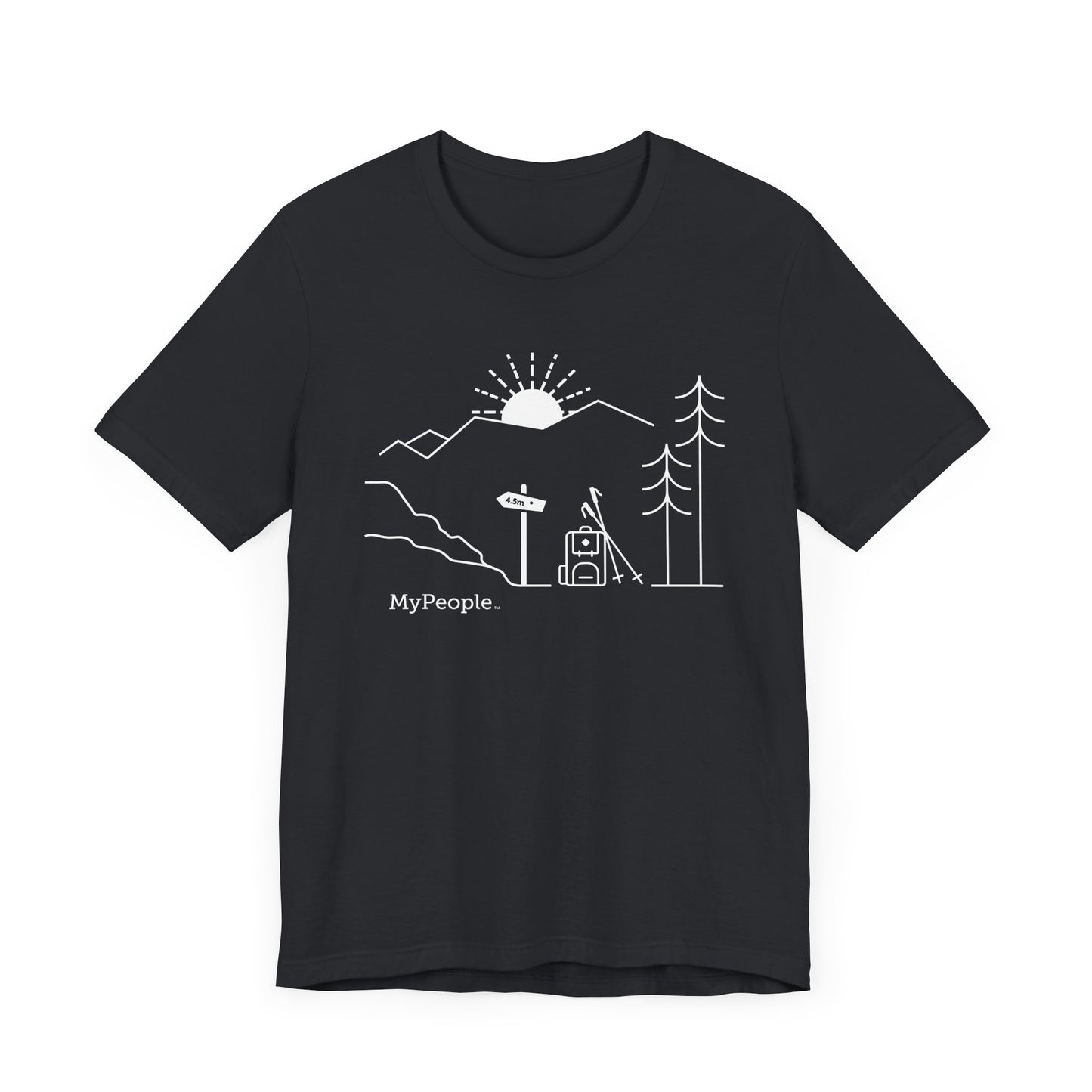 MyPeople Hiking Tee - Unisex Jersey Short Sleeve Shirt