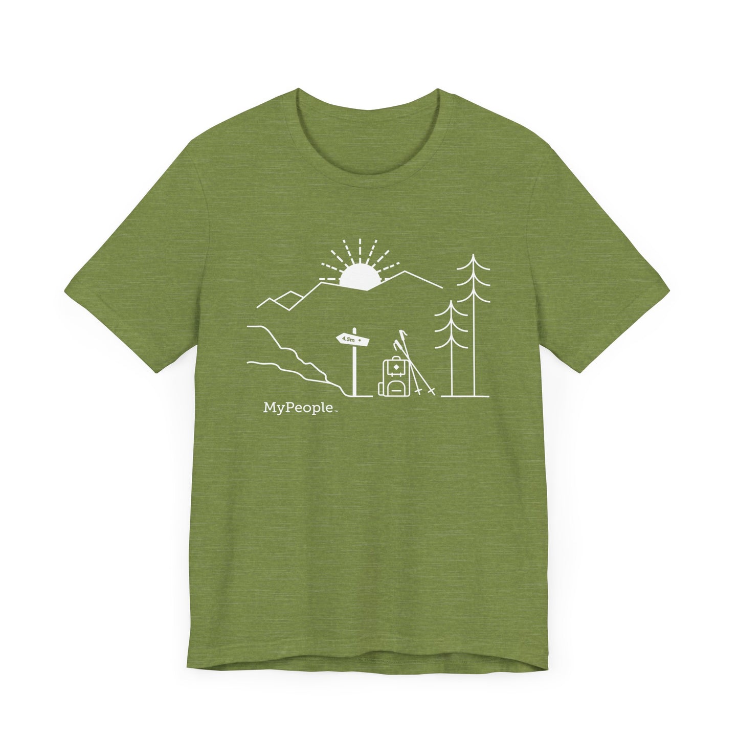 MyPeople Hiking Tee - Unisex Jersey Short Sleeve Shirt