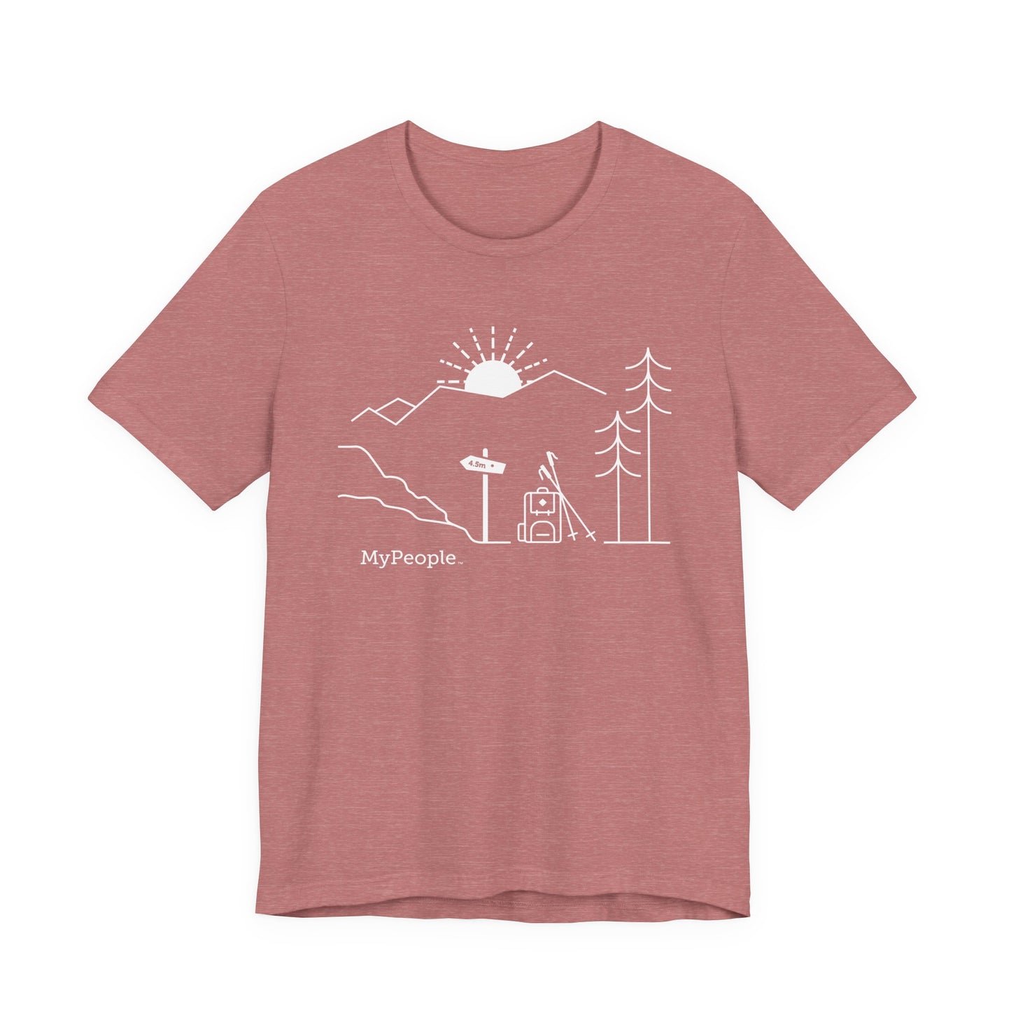 MyPeople Hiking Tee - Unisex Jersey Short Sleeve Shirt