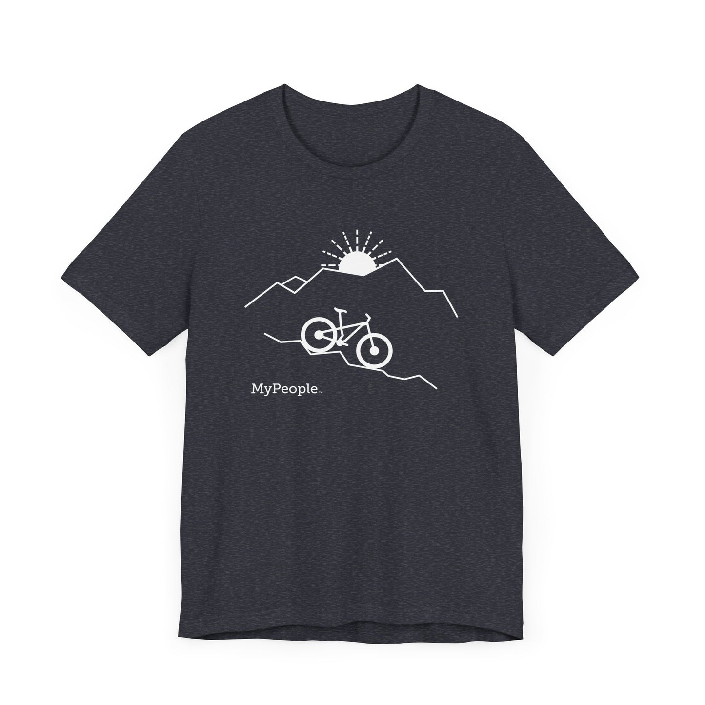 MyPeople Mountain Biking Tee - Unisex Jersey Short Sleeve Shirt