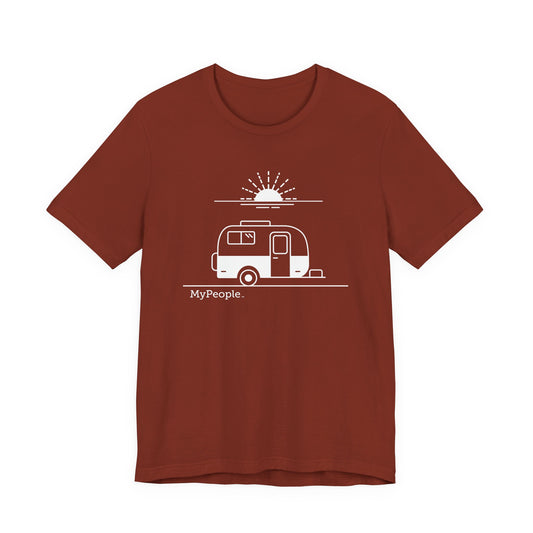 MyPeople Vintage Trailer Tee - Unisex Jersey Short Sleeve Shirt
