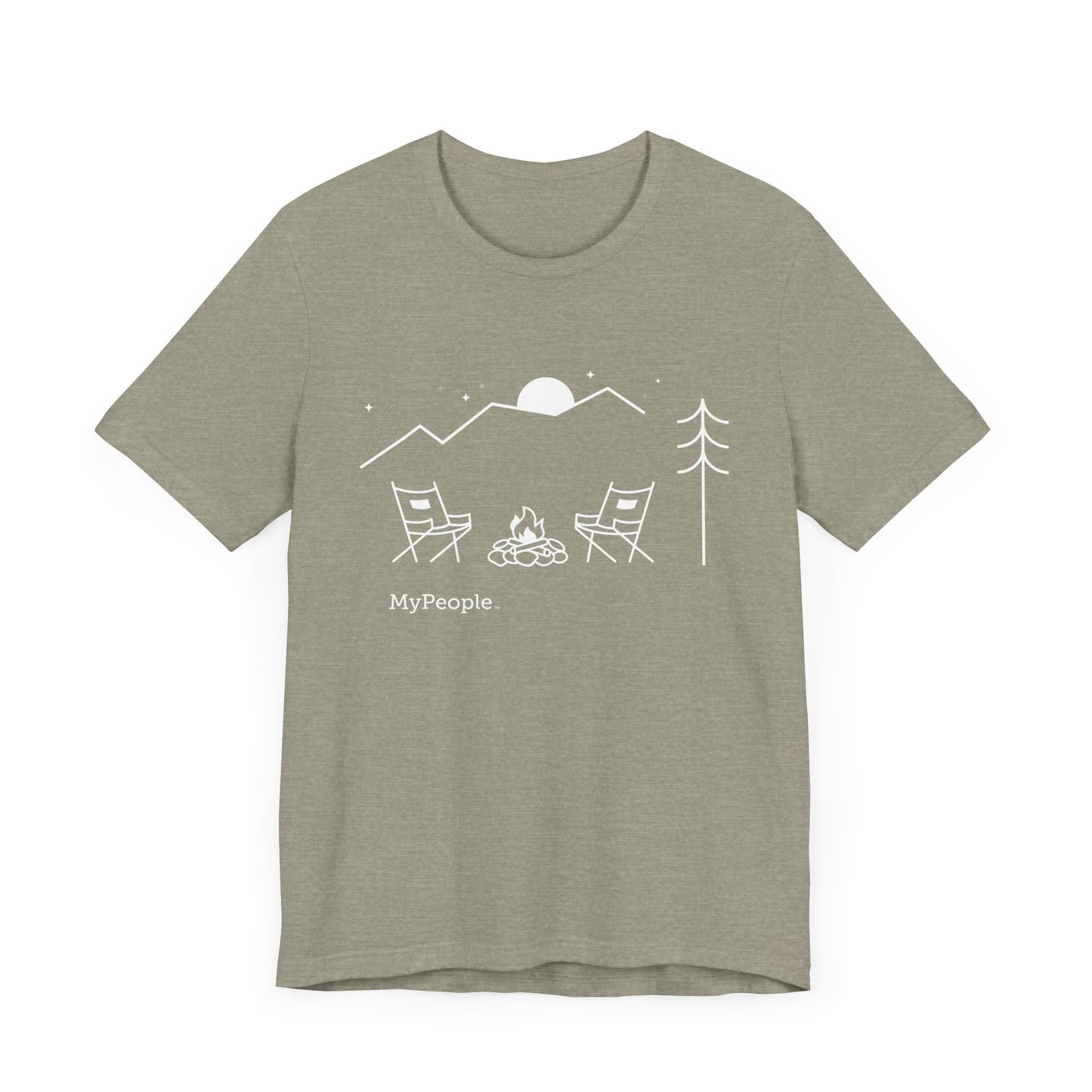 MyPeople Campfire Tee - Unisex Jersey Short Sleeve Shirt