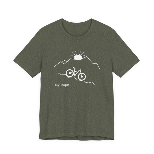 MyPeople Mountain Biking Tee - Unisex Jersey Short Sleeve Shirt