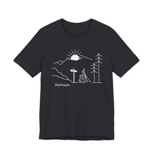 MyPeople Hiking Tee - Unisex Jersey Short Sleeve Shirt
