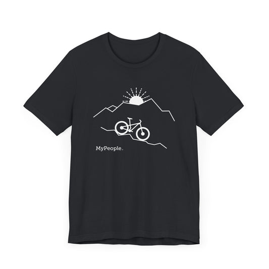 MyPeople Mountain Biking Tee - Unisex Jersey Short Sleeve Shirt