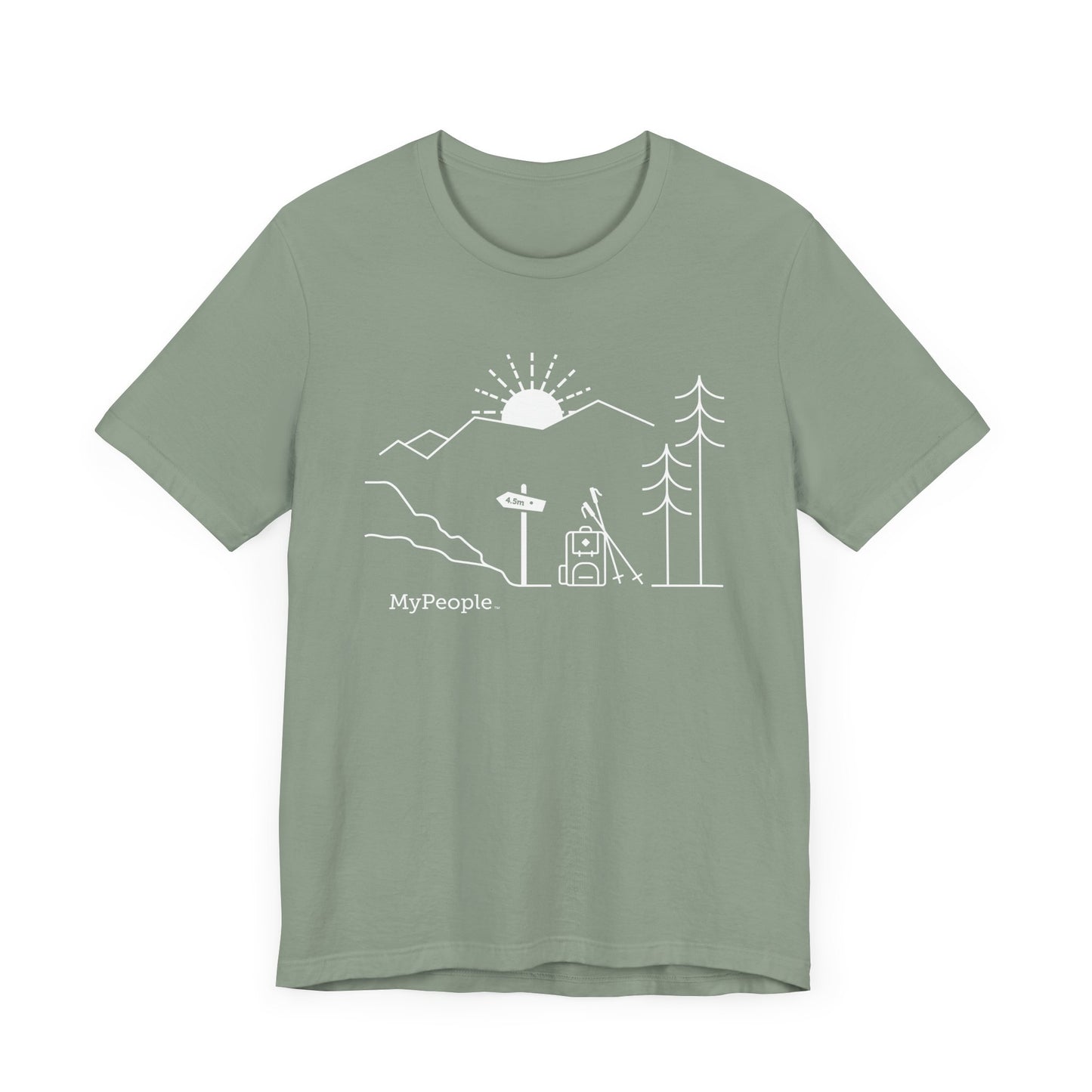 MyPeople Hiking Tee - Unisex Jersey Short Sleeve Shirt