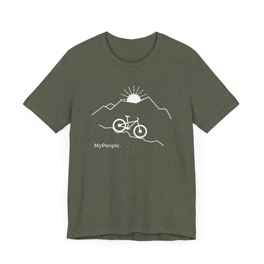 MyPeople Mountain Biking Tee - Unisex Jersey Short Sleeve Shirt