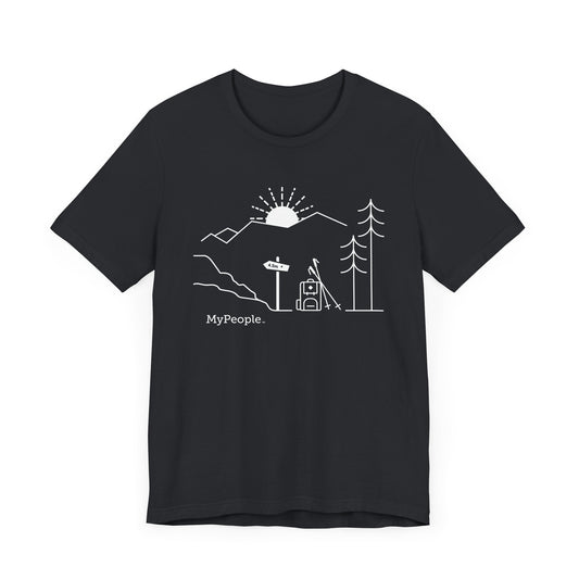 MyPeople Hiking Tee - Unisex Jersey Short Sleeve Shirt