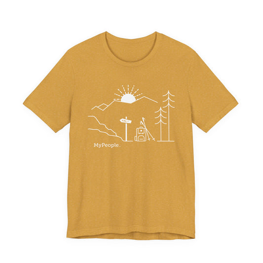 MyPeople Hiking Tee - Unisex Jersey Short Sleeve Shirt