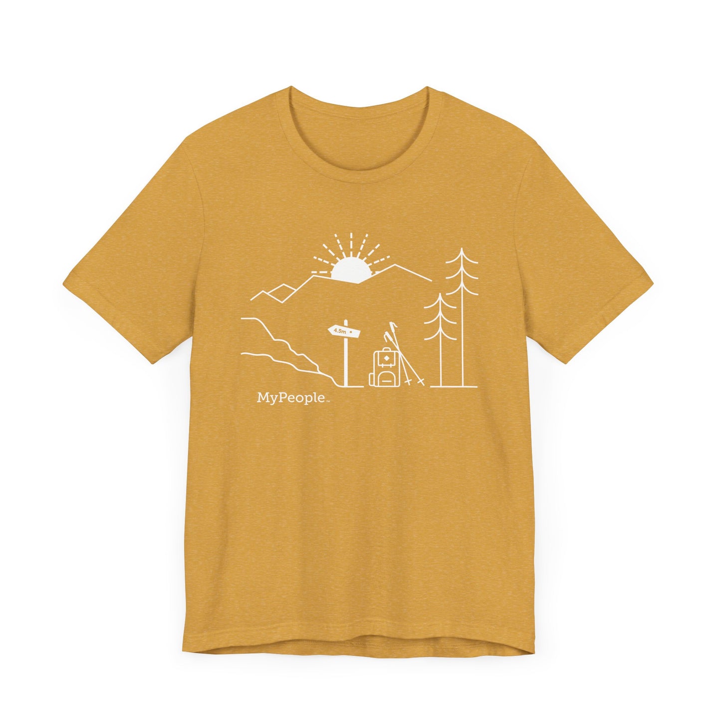 MyPeople Hiking Tee - Unisex Jersey Short Sleeve Shirt