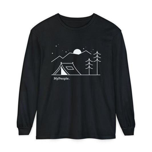 MyPeople Tent Camping Long Sleeve T-Shirt - Unisex